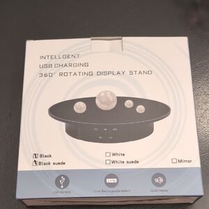 360° Rotating Display Stand - Black and White
